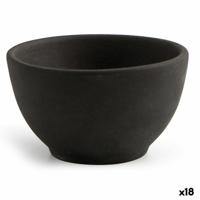 Kom Quid Mineral Keramisch Zwart (9 x 5 cm) (18 Stuks)