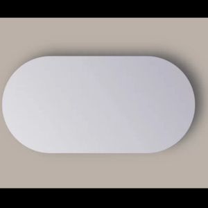 Spiegel Sanicare Q-Mirrors 100x70 cm Ovaal/Rond Met Rondom LED Cold White incl. ophangmateriaal