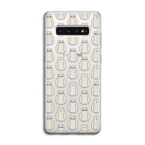 Uilen: Samsung Galaxy S10 4G Transparant Hoesje