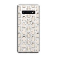 Uilen: Samsung Galaxy S10 4G Transparant Hoesje