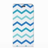 Motorola Moto E5 Play | Hoesje met Magneet | Zigzag Blauw