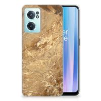 OnePlus Nord CE 2 5G TPU Siliconen Hoesje Marmer Creme