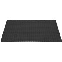 Excellent Houseware Badmat - anti-slip - zwart - 69x39 cm