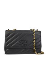 CHANEL Pre-Owned sac porté épaule Straight Flap Jumbo (1995) - Noir