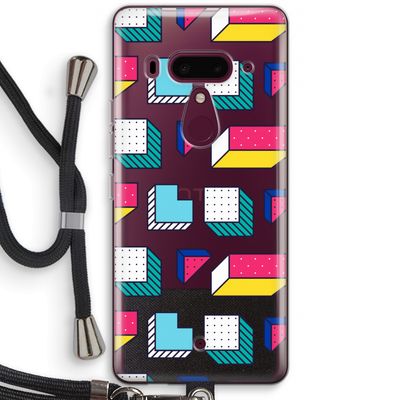 8-bit N°7: HTC U12+ Transparant Hoesje met koord