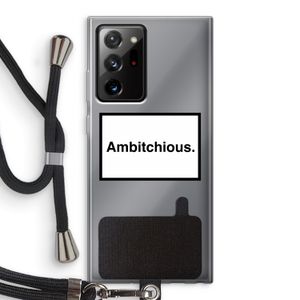 Ambitchious: Samsung Galaxy Note 20 Ultra / Note 20 Ultra 5G Transparant Hoesje met koord