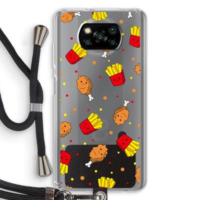 Chicken 'n Fries: Xiaomi Poco X3 NFC Transparant Hoesje met koord