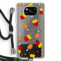 Chicken 'n Fries: Xiaomi Poco X3 NFC Transparant Hoesje met koord