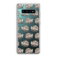 Slapende poes: Samsung Galaxy S10 Plus Transparant Hoesje