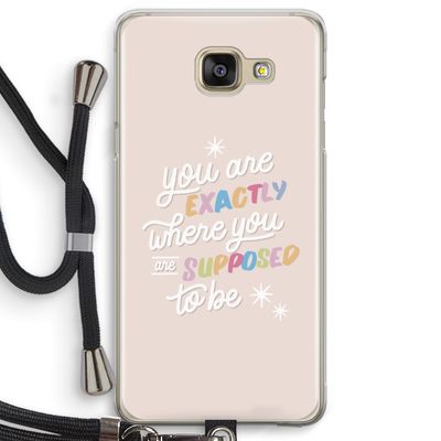 Right Place: Samsung Galaxy A5 (2016) Transparant Hoesje met koord