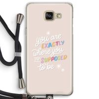Right Place: Samsung Galaxy A5 (2016) Transparant Hoesje met koord