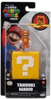 Super Mario Movie Question Block Mini Figure - Tanooki Mario