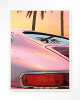 Urban Cotton Wandkleed 'Miami Vice' 80 x 110cm in Floating Frame - off white