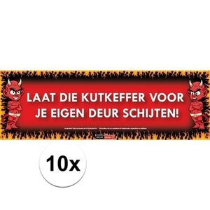 10x Sticky Devil stickers tekst Kutkeffer