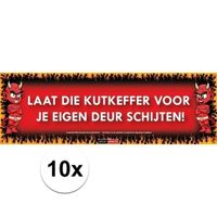 10x Sticky Devil stickers tekst Kutkeffer - thumbnail