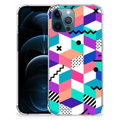 iPhone 12 | 12 Pro Shockproof Case Blokken Kleurrijk iPhone 12 | 12 Pro Shockproof Case Blokken Kleurrijk