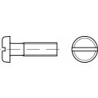 TOOLCRAFT TO-5445576 Platkopschroeven M4 6 mm Sleuf DIN 85 Messing 200 stuk(s)