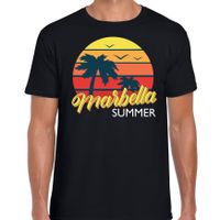 Marbella zomer t-shirt / shirt Marbella summer zwart voor heren - thumbnail