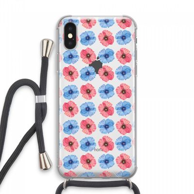 Klaproosjes: iPhone XS Max Transparant Hoesje met koord