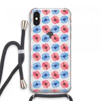Klaproosjes: iPhone XS Max Transparant Hoesje met koord