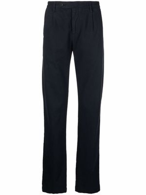 Massimo Alba pantalon droit à taille mi-haute - Bleu