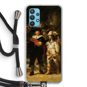 De Nachtwacht: Samsung Galaxy A32 4G Transparant Hoesje met koord