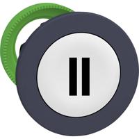 Schneider Electric ZB5FA136 ZB5FA136 Plat, Terugstelbaar (Ø) 30.5 mm II Donkergrijs, Wit 1 stuk(s)