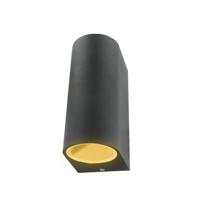 Schuttinglamp LED 2x3Watt ZWART 230Volt IP44 dimbaar Schuttinglamp LED 2x3Watt ZWART 230Volt IP44 dimbaar