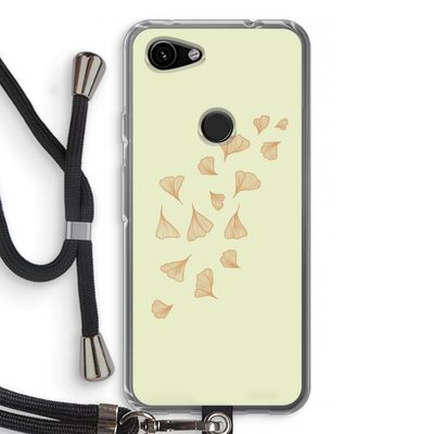 Falling Leaves: Pixel 3a Transparant Hoesje met koord
