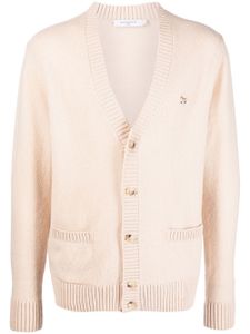Maison Kitsuné cardigan à laine d'agneau - Tons neutres
