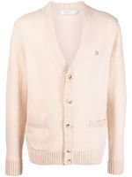Maison Kitsuné cardigan à laine d'agneau - Tons neutres