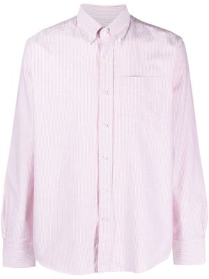 Deperlu chemise en coton à fines rayures - Rose