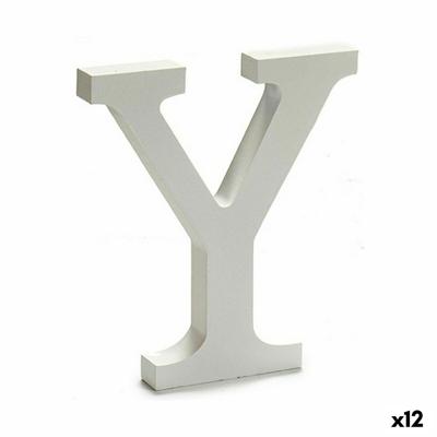 Brief Y Hout Wit (1,8 x 21 x 17 cm) (12 Stuks)
