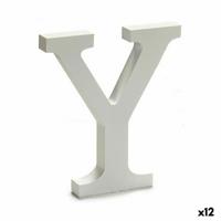 Brief Y Hout Wit (1,8 x 21 x 17 cm) (12 Stuks)