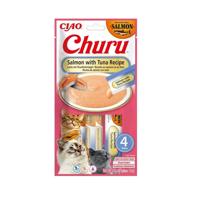 INABA Churu Salmon with tuna recipe - Kattensnoepje - 4x14g