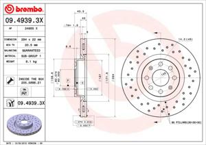 Brembo Remschijven 09.4939.3X