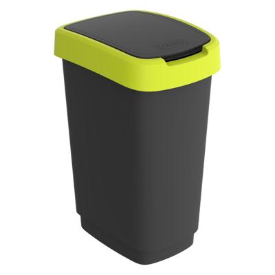 Rotho twist afvalbak 25l lime/antraciet