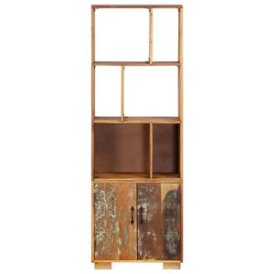 The Living Store Retro Boekenkast - Hout - 60 x 35 x 180 cm - Gepolijst