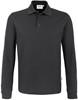 Hakro 815 Long-sleeved polo shirt MIKRALINAR® - Carbon Grey - 3XL