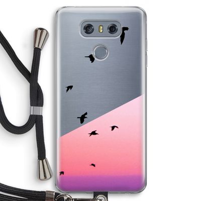 Fly away: LG G6 Transparant Hoesje met koord
