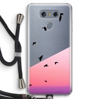 Fly away: LG G6 Transparant Hoesje met koord