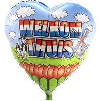 Welkom Thuis Folieballon Groot - 74cm - thumbnail