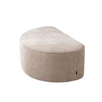 Bronx71 Hocker Mio halve maan ribstof taupe