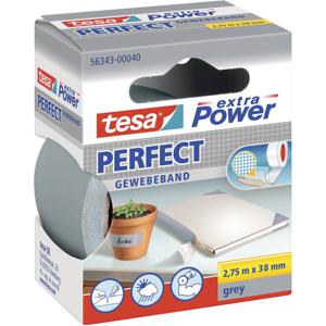 tesa PERFECT 56343-00040-03 Textieltape tesa extra Power Grijs (l x b) 2.75 m x 38 mm 1 stuk(s)