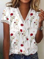 Floral Casual Fit Jersey T-Shirt - thumbnail
