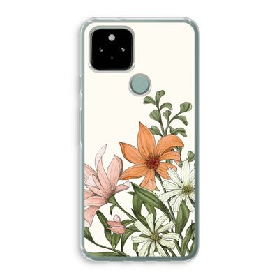 Floral bouquet: Google Pixel 5 Transparant Hoesje