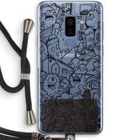 Vexx Black City : Samsung Galaxy S9 Plus Transparant Hoesje met koord