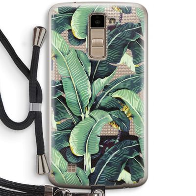 Bananenbladeren: LG K10 (2016) Transparant Hoesje met koord