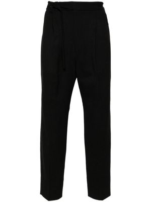 White Mountaineering pantalon de jogging en coton à taille élastiquée - Noir