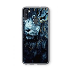 Darkness Lion: Samsung Galaxy A11 Transparant Hoesje
